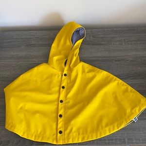 Petit Bateau toddler yellow rain cape